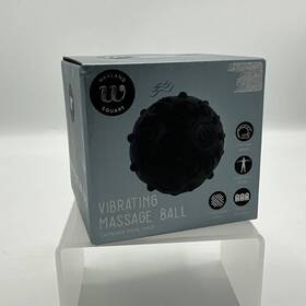 606867 Wayland Square Vibrating Massage Ball Black- 2 Speeds Trigger Point Surface New
