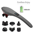 Wd-ms-ly631-blk Fitfirst Electric Handheld Massager Cordless Vibration Percussion With 761330352893