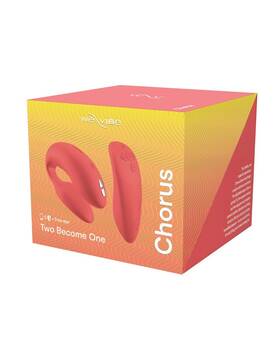 We-vibe 251460631389 Chorus Rechargeable Silicone Couples Vibrator With Remote Control - Crave Coral