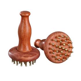 W-25001 Weiitech Wood Therapy Massage Tools 29-teeth Copper Head Massager Home Spa B