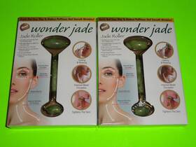 Tek580 Wonder Jade 2x Roller Face Massager Skin Stone Tool Anti-aging