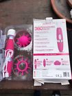 Xgbw133 Bodywand Spinning Head Massager Set With Silicone Attachements Pink Kit