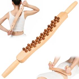 Xokocli 723258390203 Guasha Wood Stick Massage Tool Woode Therapy Scraping Mountable Lymphatic Draina