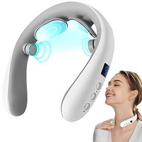 Jd-amy-f8 Xpudding Neck Massager With Heat Electric Pulse For Pain Relief Wireless