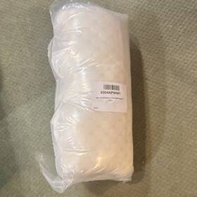 X004apww1 Ybz 3d Knitted Cotton Massage Pillow Ergonomic Neck Back White Gray