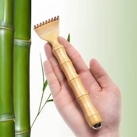 Ye004-r Yehorin Back Scratcher Telescoping Portable Extendable Bamboo Backscratcher For Men