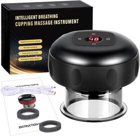 Ng-133 Yespow 12 Massage Modes Cupping Therapy Kit 4 In 1 Set Cordless Usb-c Black