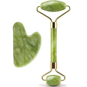 Yevyo 717690866198 Gua Sha Facial Tools And Jade Roller Set For Skin Care Reduce Puffiness