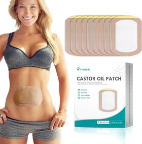 Yhovid 744759506665 20pcs Castor Oil Pack Wrap Organic Cotton Disposable Oi