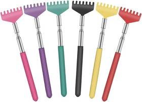 Yimicoo 313103173152 6 Pack Extendable - Portable Telescoping Metal Back Scratchers/hand Massager Wit