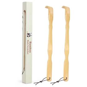 Mc1300-fba Yimicoo 2 Pack Wooden Bamboo Back Scratcher 17 Inch Long Handle Scratchers For A