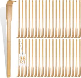 Yinkin 313054896872 36 Pack Bamboo Back Scratcher Bulk Traditional Manual Massager Woode