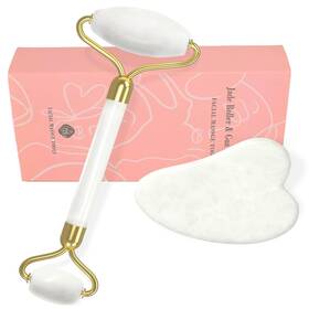 Yltneuqer 445011429458 Gua Sha Facial Massage Tool And Jade Roller Set Massager For Face Neck B