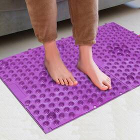 Yobeyi 751433876679 2pcs Foot Massage Mat Acupressure Reflexology Walking Toe Plate Mass