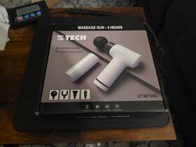 Ztm7500 Z Tech 697777281802 Nib And Sealed - Massage Gun With 4 Heads White. #