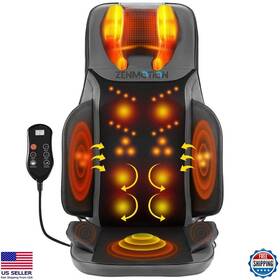B0dr3fp544 Zenmotion Shiatsu Back Massager Pad With Heat - 12-point Neck And Massage For Chairs