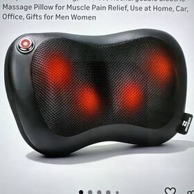 Emk-129fd Zenopax Shiatsu Back And Neck Massager With Heat Kneading Cordless Rechargeable