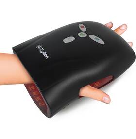 Zma-29-bk Zyllion Hand Massager With Heat And Compression Fsa Hsa Eligible Cordless Recha