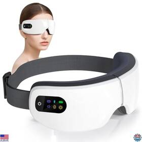 B0dztc3vqd Zzr Seven Eye Massager With 7 Modes Sleep Mask For Relaxation And Migraine Relief White
