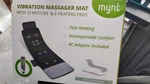 Mynt Massage Mat Black Heated Vibrating 10 Motors 6 Heating Pads Adapter. Fixed Price $45.95.