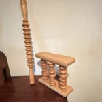 Wood Manual Full Body Roller Stick, 3-HEAD Rolling Beige. Fixed Price $19.99.
