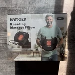 Weyais Kneading Massage Pillow JRZ-1 Black Curvature Fitting Hot Compress. Fixed Price $50.00.
