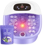 Foot Spa Bath Massager With Heat Bubbles And Vibration Jets, 16 Oz C. Fixed Price $107.99.