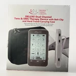 Massage Therapy Concepts Verve Deluxe Dual Channel Tens & Ems Device. Fixed Price $54.95.