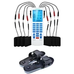 Tens Ems Unit Muscle Stimulator Pulse Massager Device With Reflexology Shoes. Fixed Price $39.99.