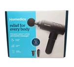 Homedics Rechargeable Therapist Select Prime Percussion Deep Tissue Massage Gun. Fixed Price $32.99.