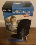Homedics 5 Motor Back Massager With Heat Model BKP100 Black Relieve Pain. Fixed Price $25.00.