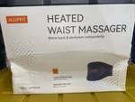 Ikeepfit Heated Waist Massager - Blue Dented Box. Fixed Price $50.00.