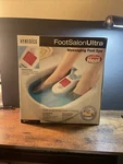 Homedics Salon Ultra Massaging Spa, Soak W Heat, 3-PIECE Foot-file Kit, Nib. Fixed Price $24.00.