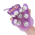 Purple Palm Shaped Roller Balls Massager Glove Full Body. Fixed Price $17.95.