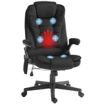Massage Office Chair With 6 Points Heat Velvet Executive Black. Fixed Price $170.00.