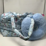 Betsey Johnson Travel Bag + Neck Pillow Set Blue Ski Print New With Tags. Fixed Price $48.30.