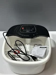 Rightmell Foot Spa Massager With Full Roller Heat & Bubbles, Model SP-01. Fixed Price $45.04.