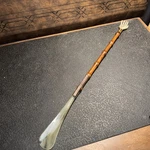 Vintage Bamboo Bakelite Shoe Horn & Back Scratcher 21.5. Fixed Price $29.75.