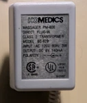 Homedics Massager PM-606 Direct PLUG-IN-CLASS2 Transforner # BC-826,OUTPUT : 6V.. Fixed Price $11.99.