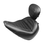 Mustang Touring Solo Seat With Driver Backrest (black/tuck & Roll) Compatible.... Fixed Price $662.81.