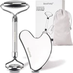 Bealihelp Face Roller And Sha, Stainless Steel Facial Tool. Fixed Price $16.45.