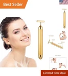 Beauty Bar 24K Golden Pulse Facial Massager, T-shape Electric Sign Face Massa.... Fixed Price $29.38.