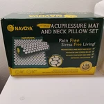 Nayoya PN0021 Back And Neck Pain Relief Acupressure Mat Pillow Set. Fixed Price $25.00.