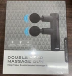 New Trakk Deep Tissue Double Head Percussion Massage Gun W/ Attachments. Fixed Price $40.00.