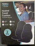 Homedics Heated Travel Cushion With Vibration Massage, Black, 2PK. Fixed Price $17.49.