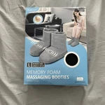 Health Touch Memory Foam Massaging Booties Large 9-10.5 Light Gray. Fixed Price $22.50.