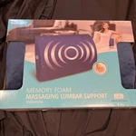 Health Touch Niop Memory Foam Massaging Lumbar Support, Vibration, Need 2 Aa Bat. Fixed Price $22.99.