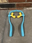 Lindo Shiatsu Neck Massager With Adjustable Soft Knobs Blue Yellow Manual. Fixed Price $23.00.