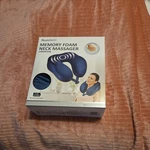 Health Touch Memory Foam Neck Massager Vibration Blue Battery Powered. Fixed Price $14.91.