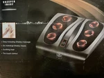The Sharper Image Shiatsu Foot Massager MSG-F110, Heat, Toe-touch, Black. Fixed Price $40.00.
